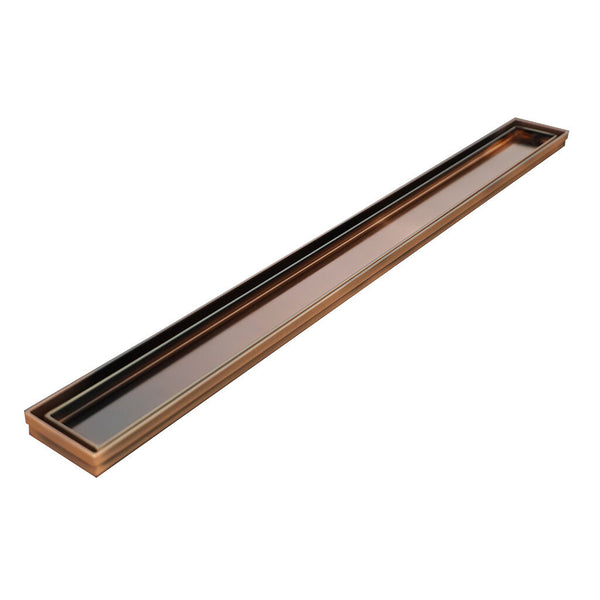 48 Inch Tile Insert Linear Drains, ARDEX TLT Linear Drains for Mud Bed Installations