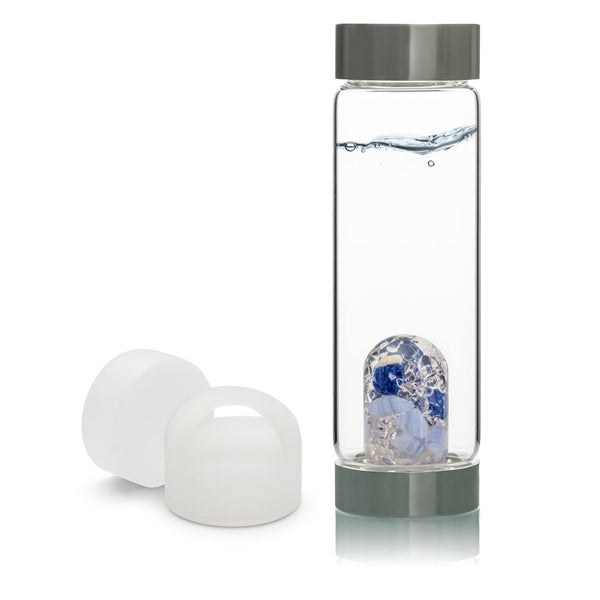 VitaJuwel ViA Gem-Water Bottle with GemPod and Loop Caps