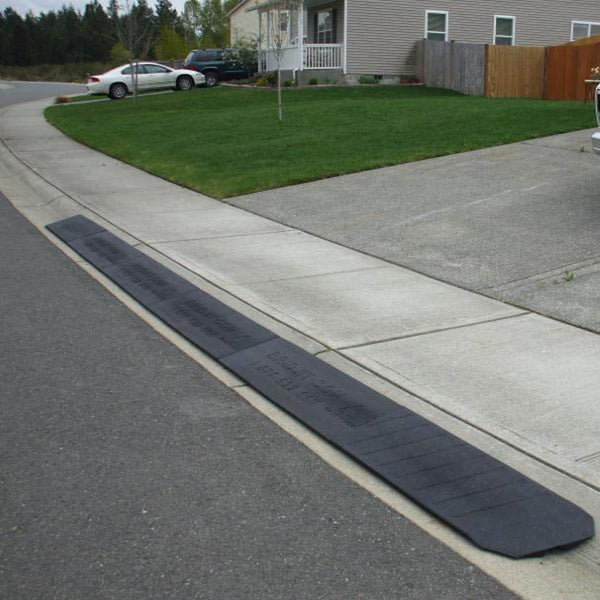 Bridjit Rubber Driveway Ramp | 5-Piece 20-Foot Driveway Curb Ramp for Low Cars