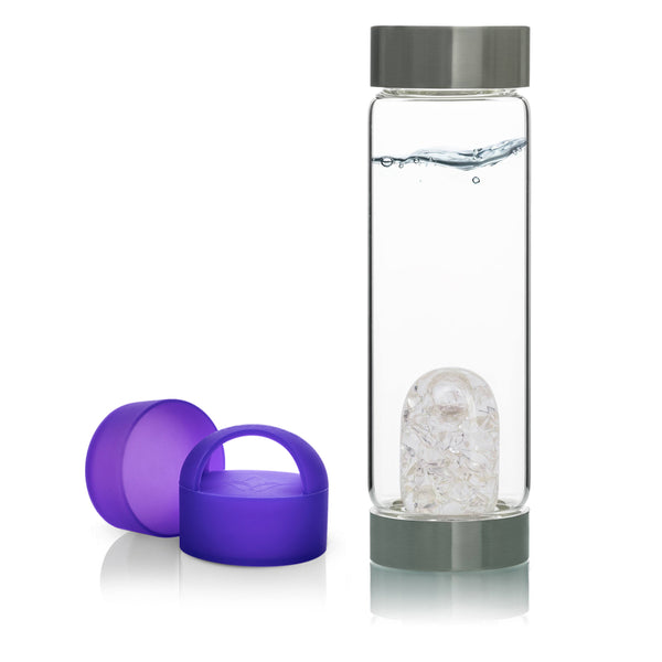 VitaJuwel ViA Gem-Water Bottle with GemPod and Loop Caps