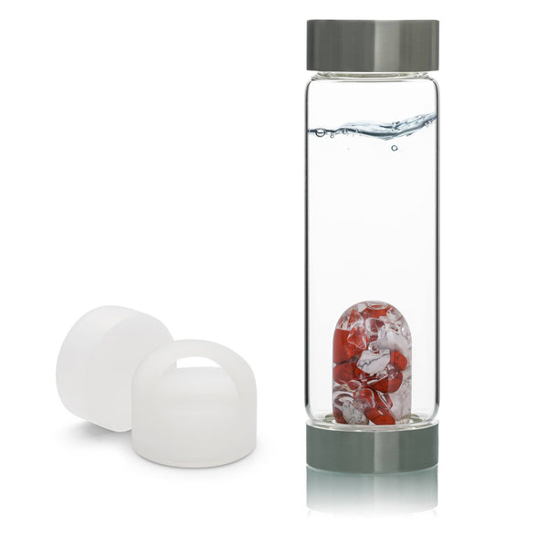 VitaJuwel ViA Gem-Water Bottle with GemPod and Loop Caps