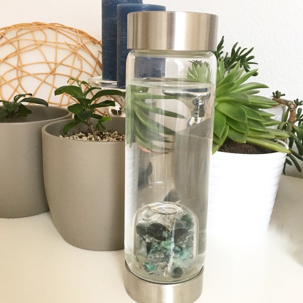 VitaJuwel ViA Gem Water Bottle with GemPod Crystals