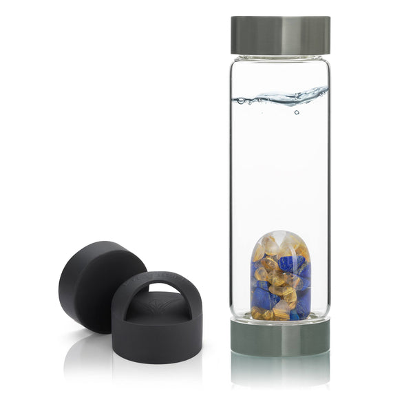 VitaJuwel ViA Gem-Water Bottle with GemPod and Loop Caps