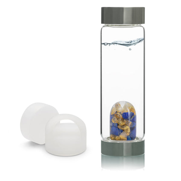 VitaJuwel ViA Gem-Water Bottle with GemPod and Loop Caps