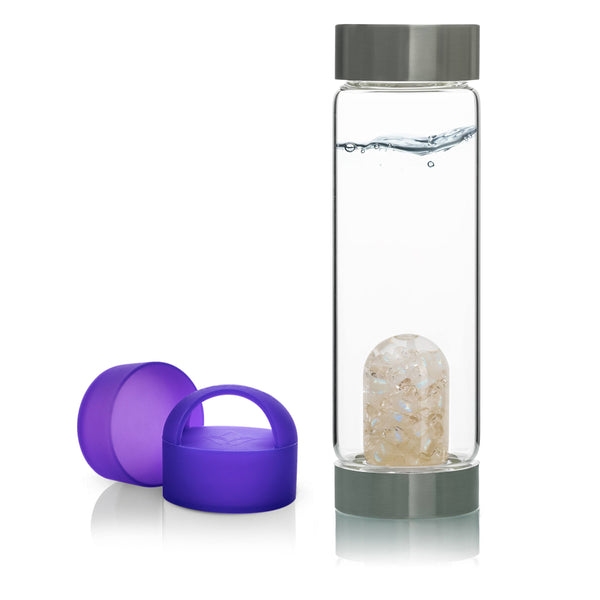 VitaJuwel ViA Gem-Water Bottle with GemPod and Loop Caps