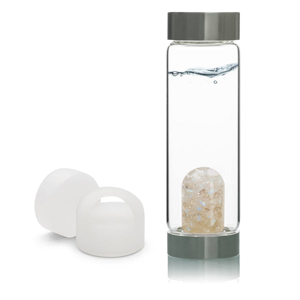 VitaJuwel ViA Gem-Water Bottle with GemPod and Loop Caps