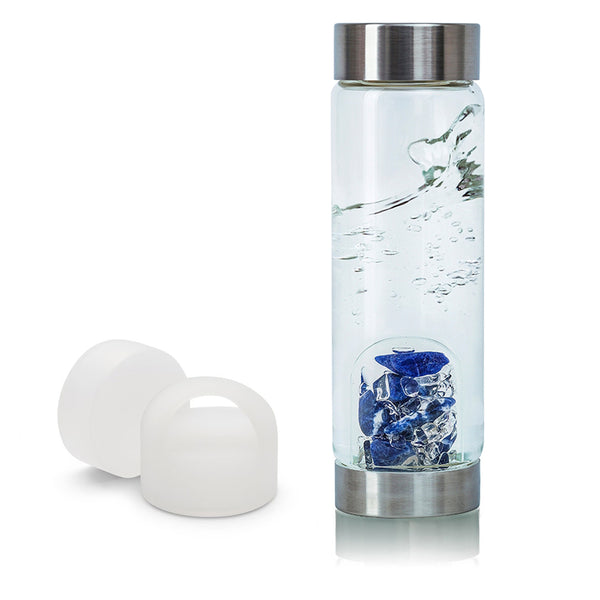 VitaJuwel ViA Gem-Water Bottle with GemPod and Loop Caps