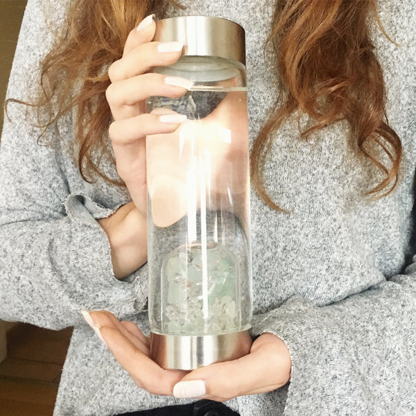 VitaJuwel ViA Gem Water Bottle with GemPod Crystals