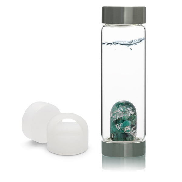 VitaJuwel ViA Gem-Water Bottle with GemPod and Loop Caps