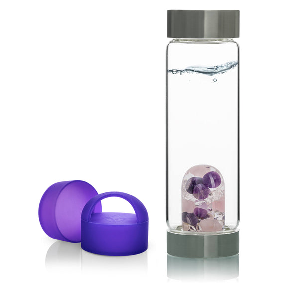 VitaJuwel ViA Gem-Water Bottle with GemPod and Loop Caps